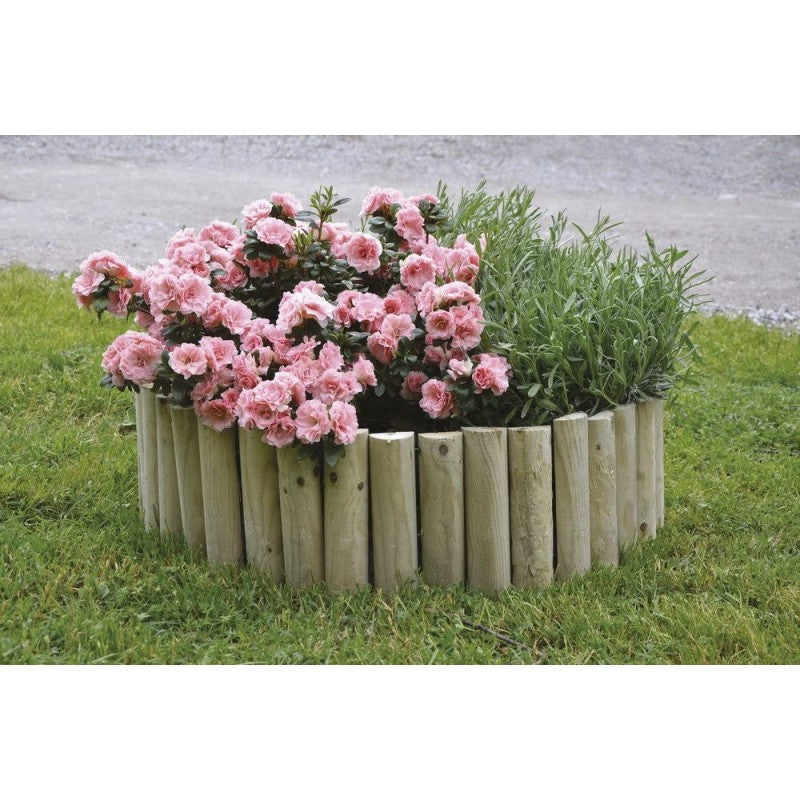Bordura per aiuole in legno 200x5x20h cm Verdelook