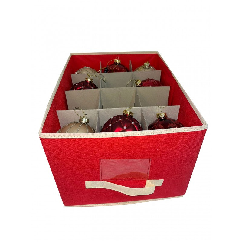 Borsa decorazioni natale 24 palline