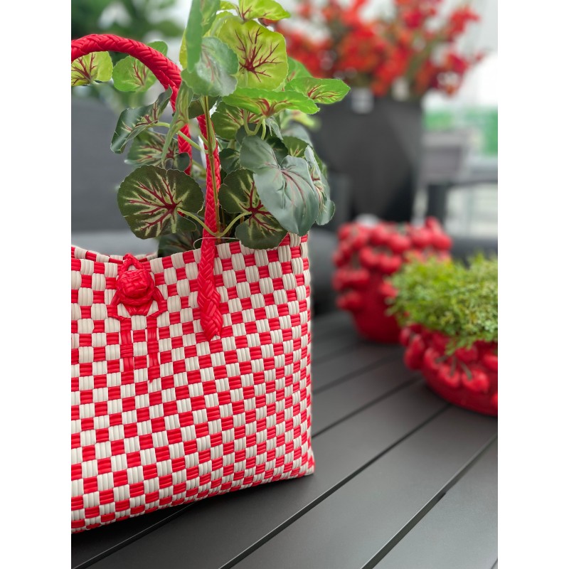 Borsa Plastificata Bicolore