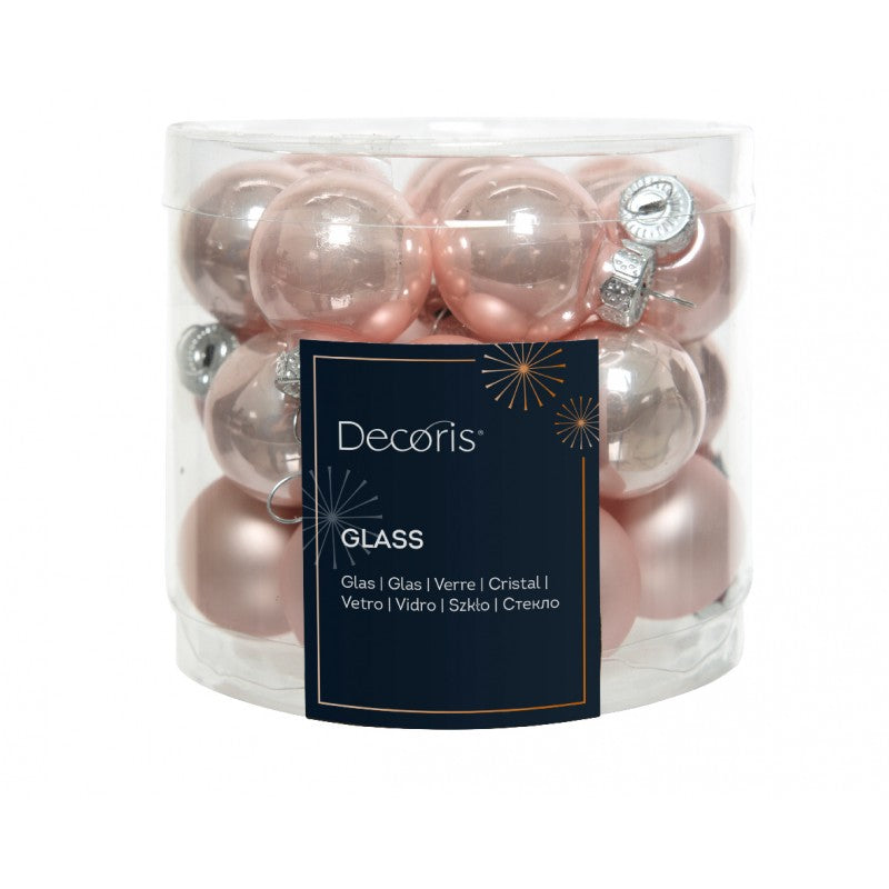 Box 24 Palle di Natale in Vetro D 2,5 cm