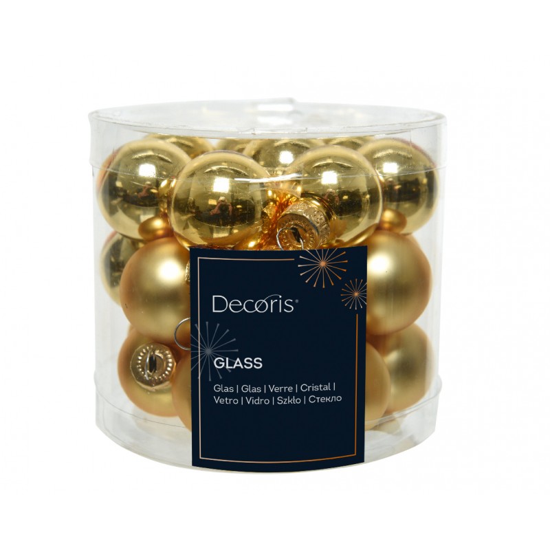 Box 24 Palle di Natale in Vetro D 2,5 cm