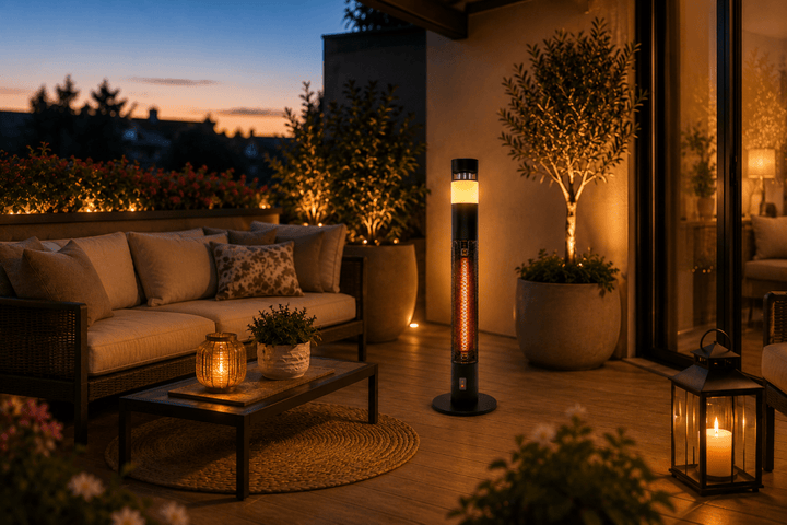 Stufa elettrica a torre Xone 1500W con LED