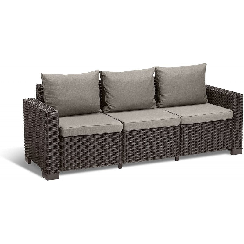 Divano California 3 posti con cuscino | Keter