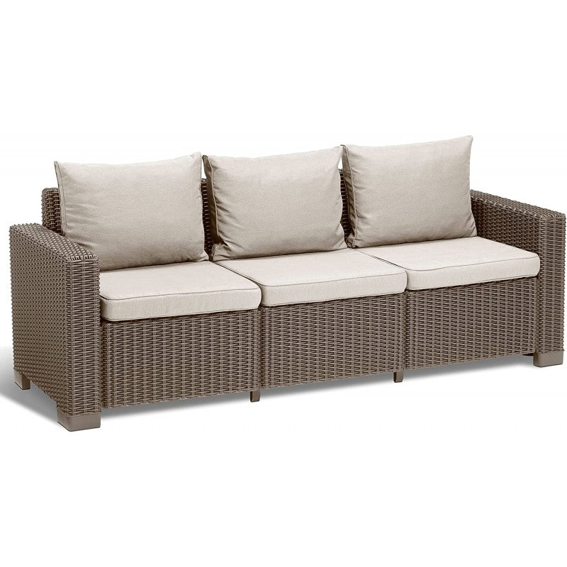 Divano California 3 posti con cuscino | Keter