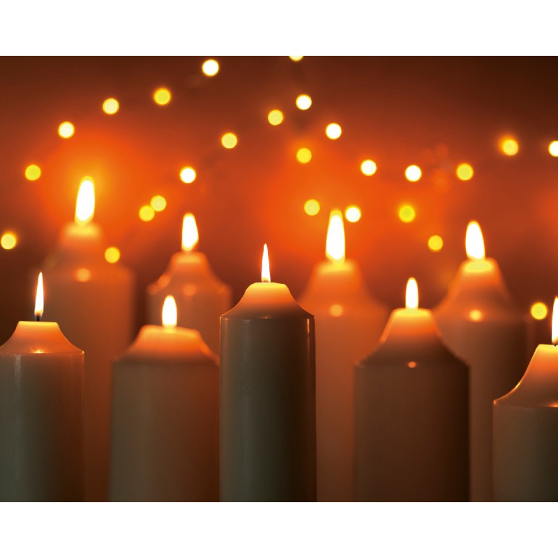 Candela cilindrica colore Avorio