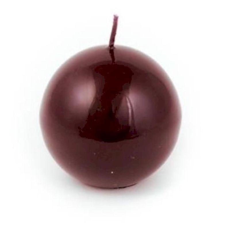 Candela sfera metallica 8cm