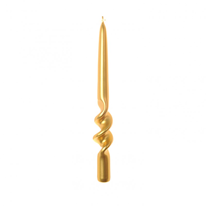 Candela Spirale Lucida H25cm | Mercury