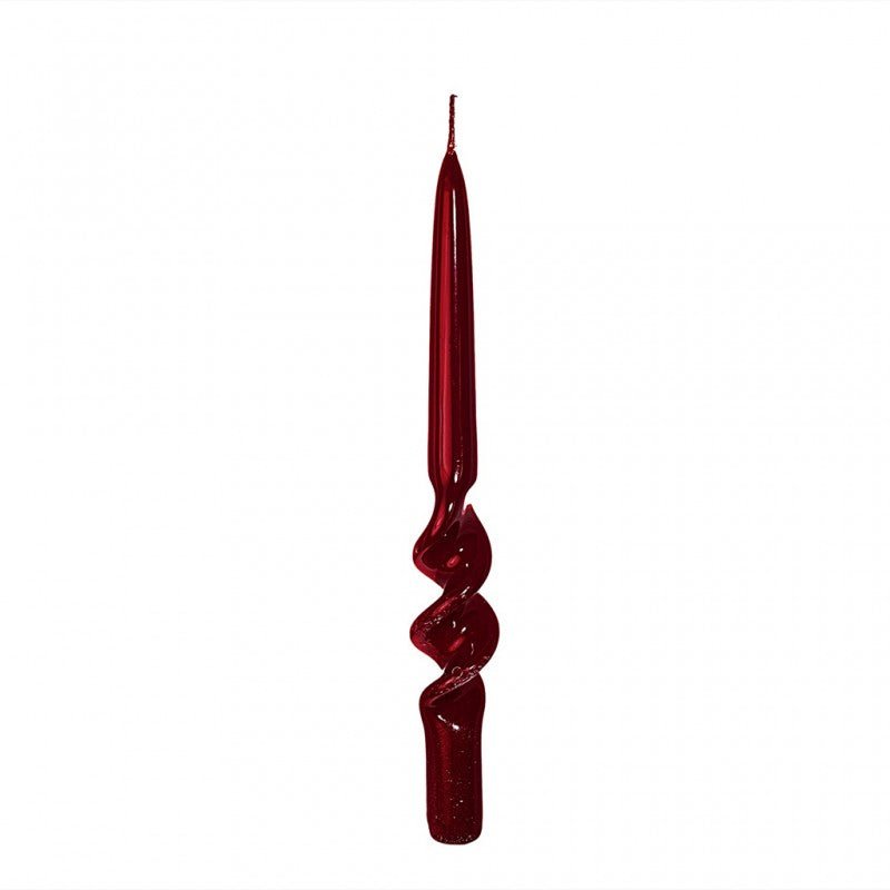 Candela Spirale Lucida H25cm | Mercury - Perrone Shop