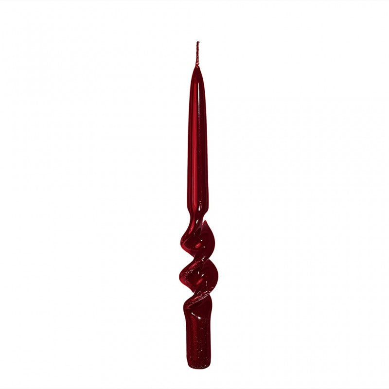 Candela Spirale Lucida H25cm | Mercury