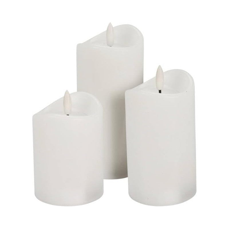 Set 3 candele led a batteria