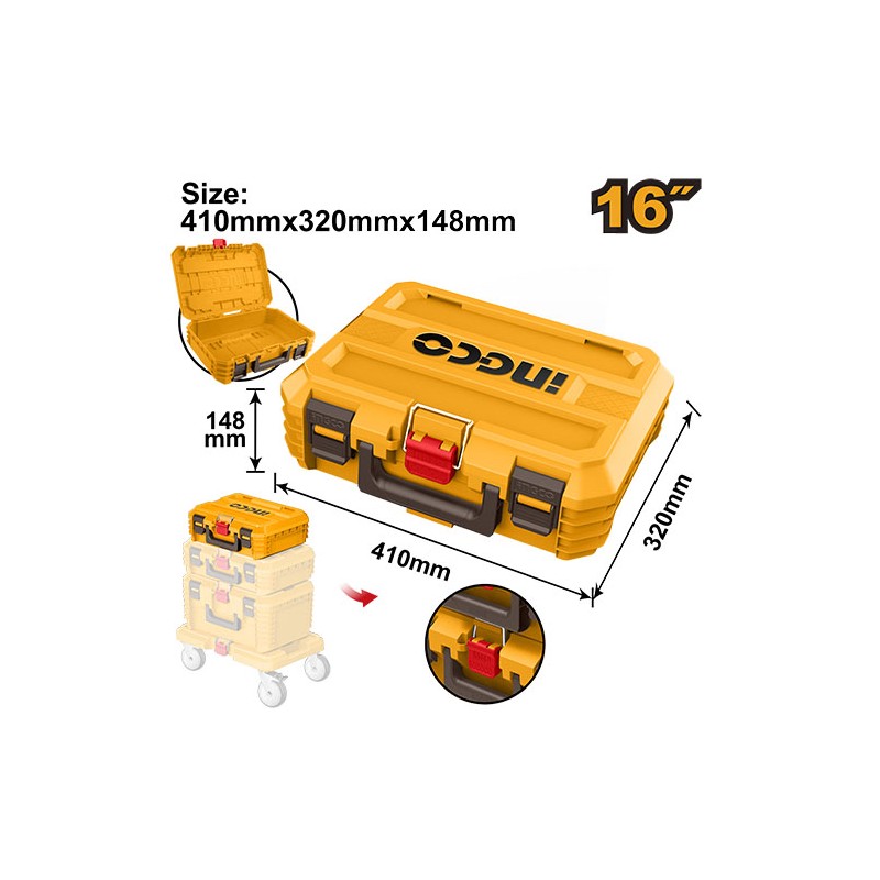 Cassetta Porta Utensili Impilabile 16" / 19" in Plastica PP