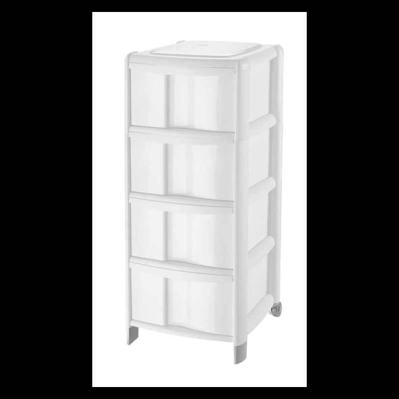 Cassettiera Bambù 4 Cassetti Alti