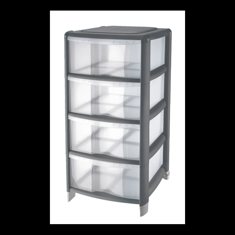 Cassettiera Bambù 4 Cassetti Alti