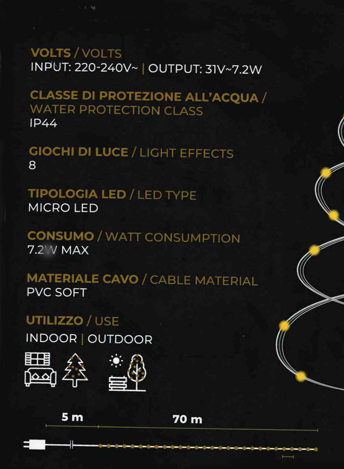 Luci LED per albero di Natale | Xone