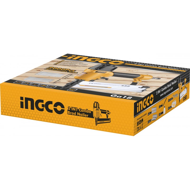 Chiodatrice pneumatica 2 in 1