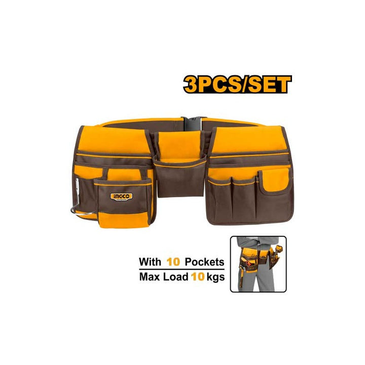 Cintura Porta Attrezzi 10 Tasche in Poliestere 1680D