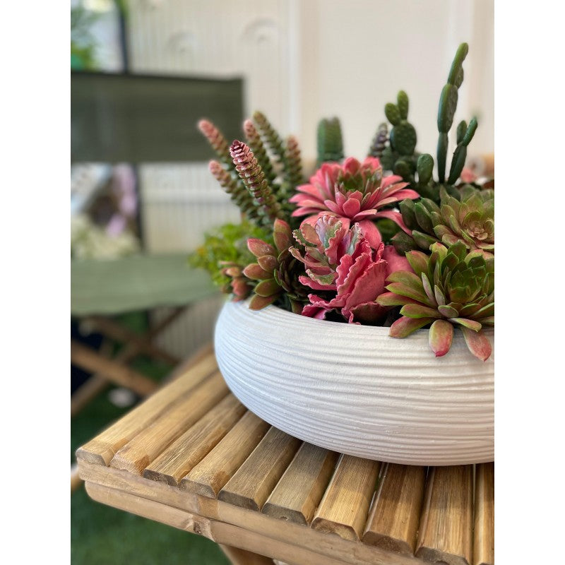 Vaso Ciotola ø35 cm Shabby Rigata Vasar