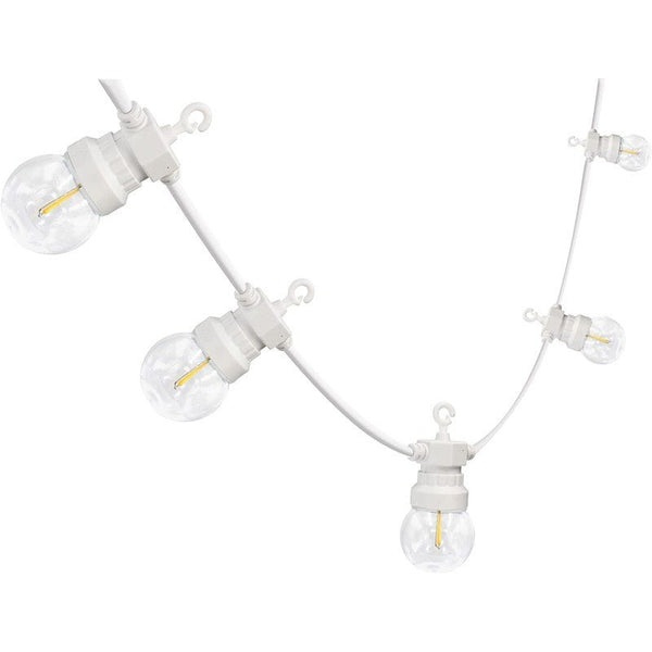 Catena Luminosa Rossa 15 Lampade Trasparenti E10 - Rotpfeil, 16V/3W, Lunghezza 1,5m