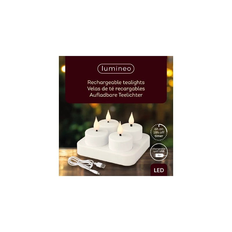 Confezione 4 Tealight Led