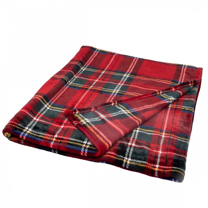 Coperta natalizia di flanella scozzese