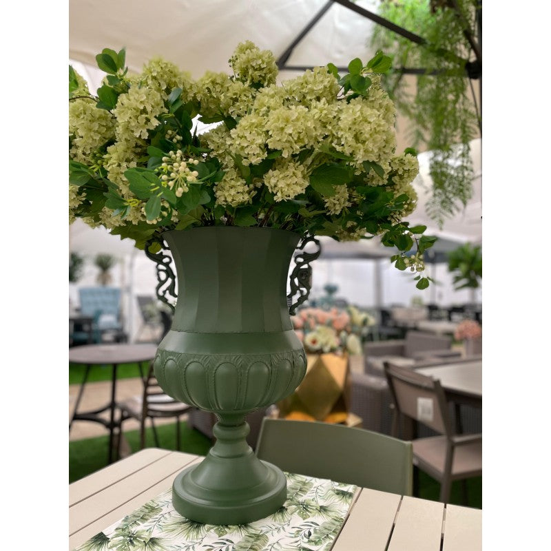 Coppa verde in metallo h59cm