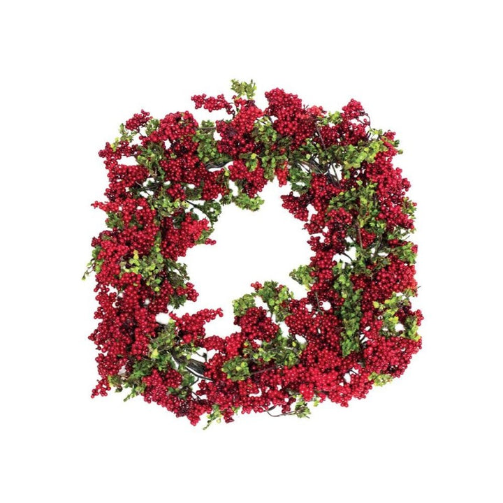 Corona con bacche rosse 45cm