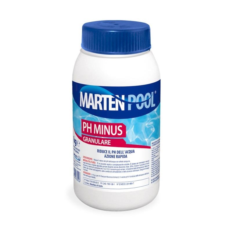 Correttore pH Minus Granulare Marten per Piscina - Perrone Shop