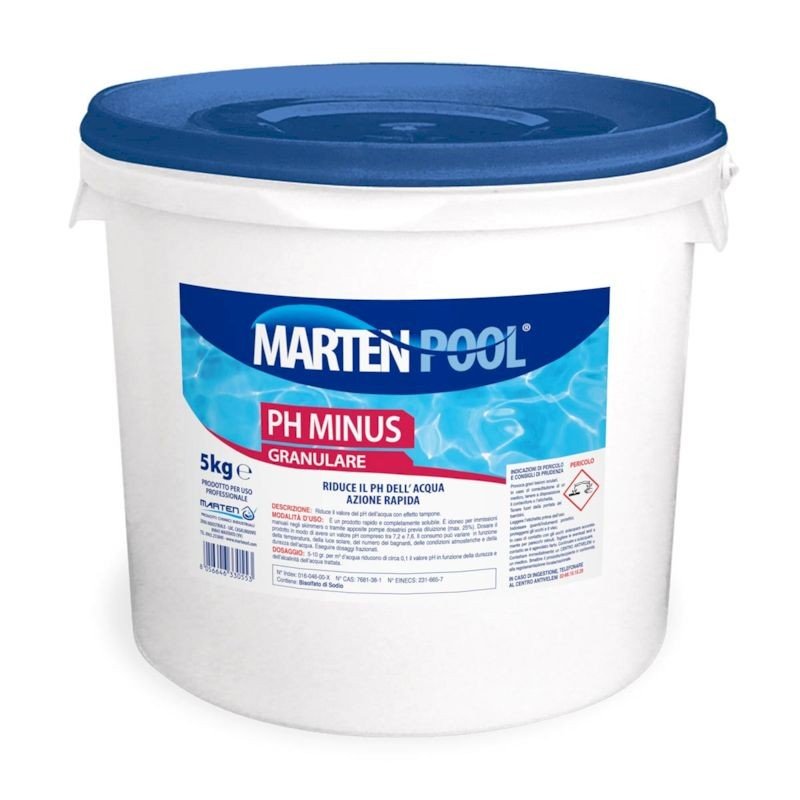 Correttore pH Minus Granulare Marten per Piscina - Perrone Shop