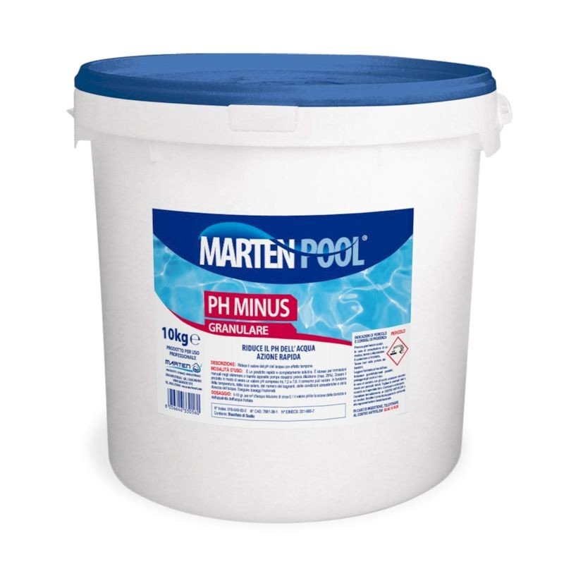 Correttore pH Minus Granulare Marten per Piscina - Perrone Shop