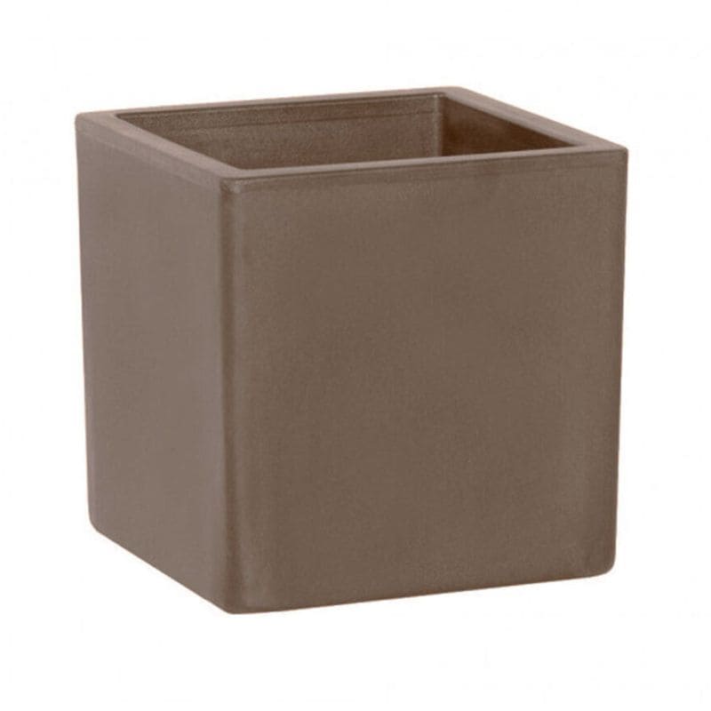 Vaso Cubo Viareggio Tortora 35cm - Perrone Shop
