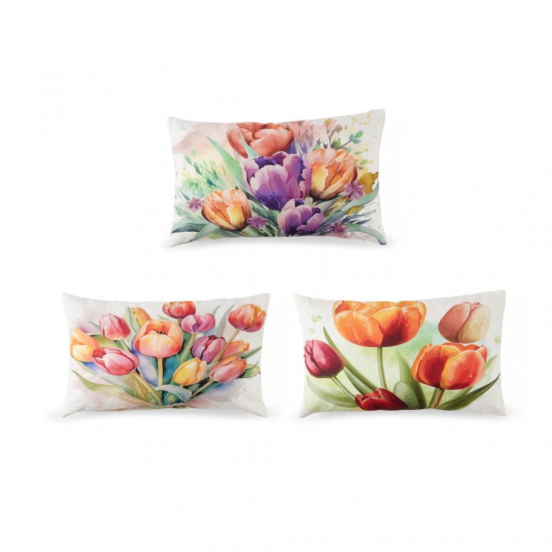 Cuscino In Tessuto Tulipano