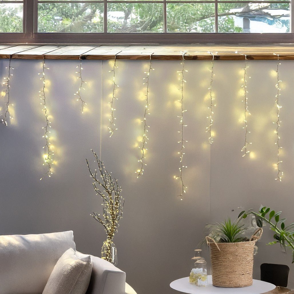 Tenda luminosa LED 576 LED 3,40 m Ice Light StarFall - Perrone Shop
