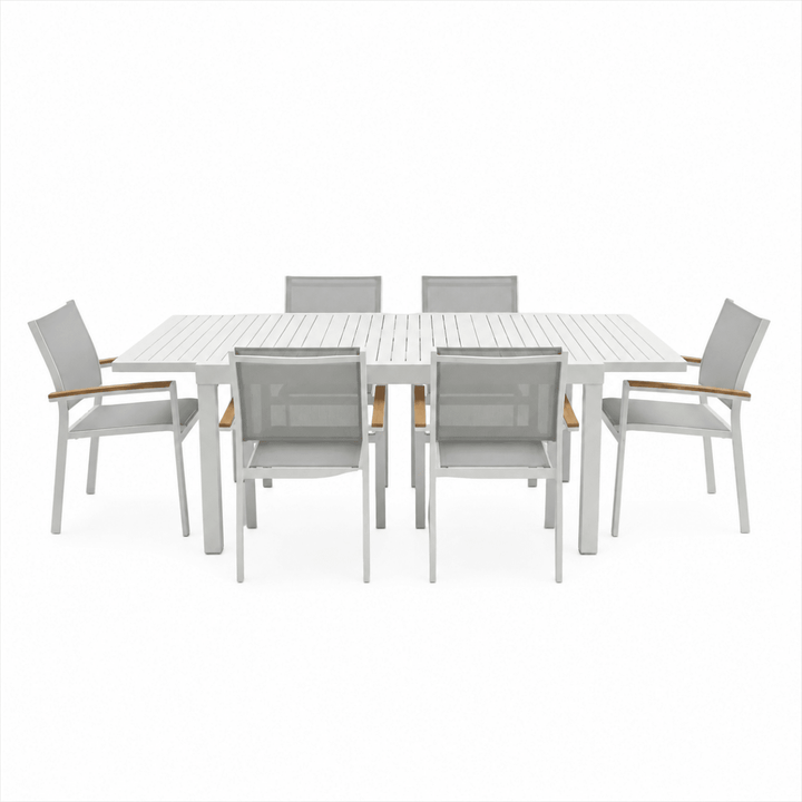 Set da giardino allungabile Zeus con 6 sedie Era | Xone - Perrone Shop