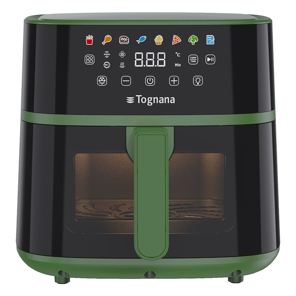 TOGNANA IRIDEA FRIGGITRICI AD ARIA, capacità 11 l, Max potenza 2000 W, 8 programmi, da 80 °C a 200 °C, Champagne | Beige TOGNANA IRIDEA FRIGGITRICI AD ARIA, capacità 11 l, Max potenza 2000 W, 8 programmi, da 80 °C a 200 °C, Champagne | Beige