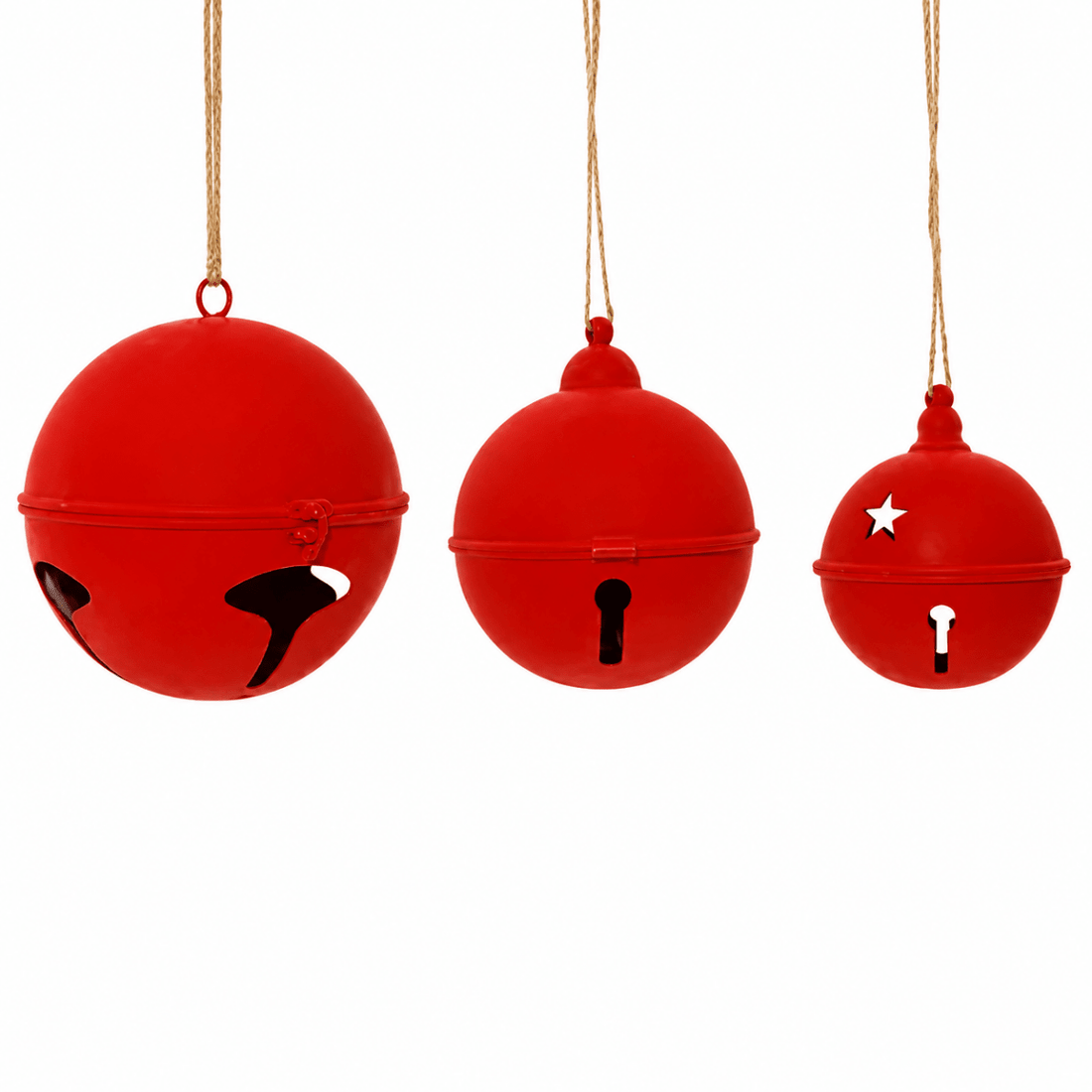 Campanellina Natalizia Rossa in Ferro | Kaemingk - Perrone Shop