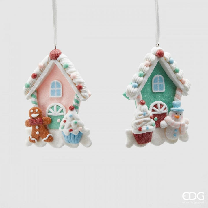 Decorazione casetta Bell h12  Colori Assortiti | EDG