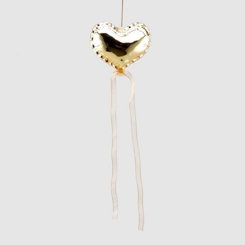 Decorazione palloncino a cuore oro EDG
