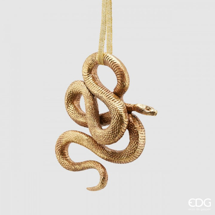 Decorazione natalizia serpente dorato | EDG