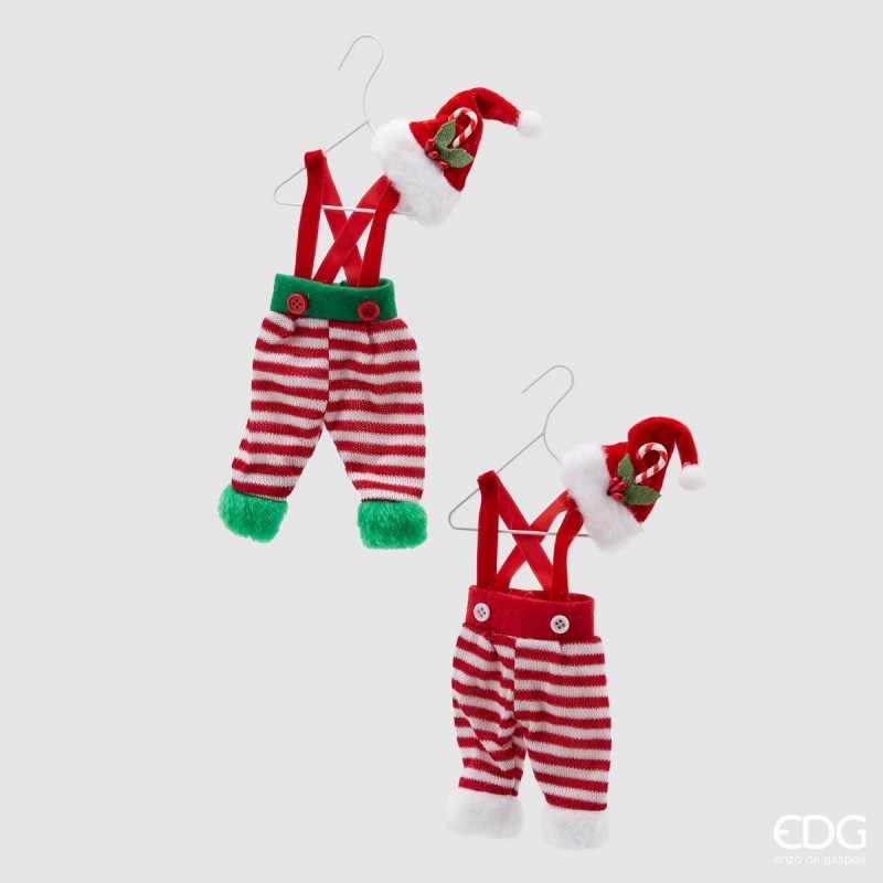 Decoro Vestiti Elfo H25 Verde Rosso Assortito | EDG