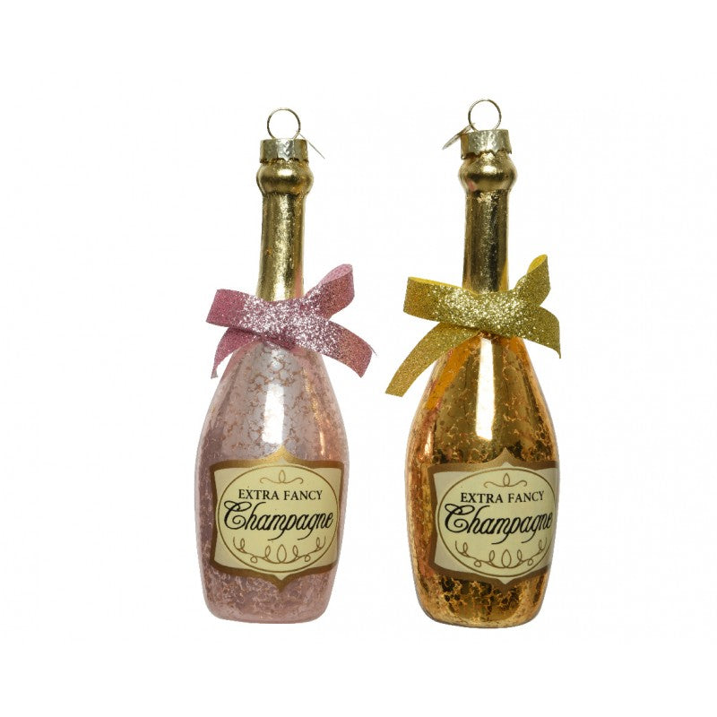 Decoro Bottiglia di Champagne H 13,50 cm