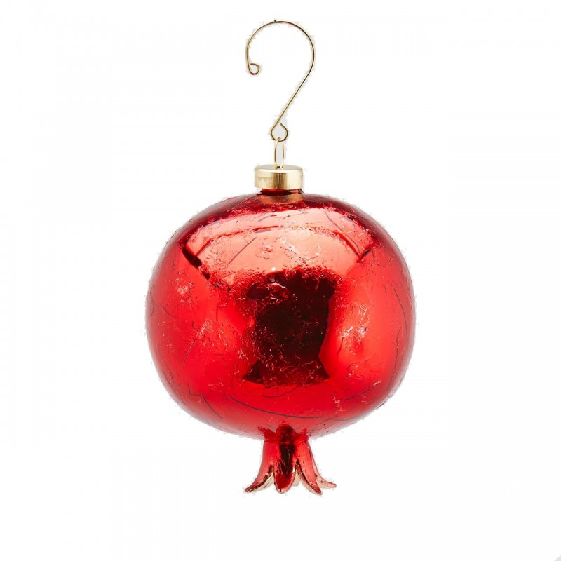 Decoro Melograno Vetro D10 Cm