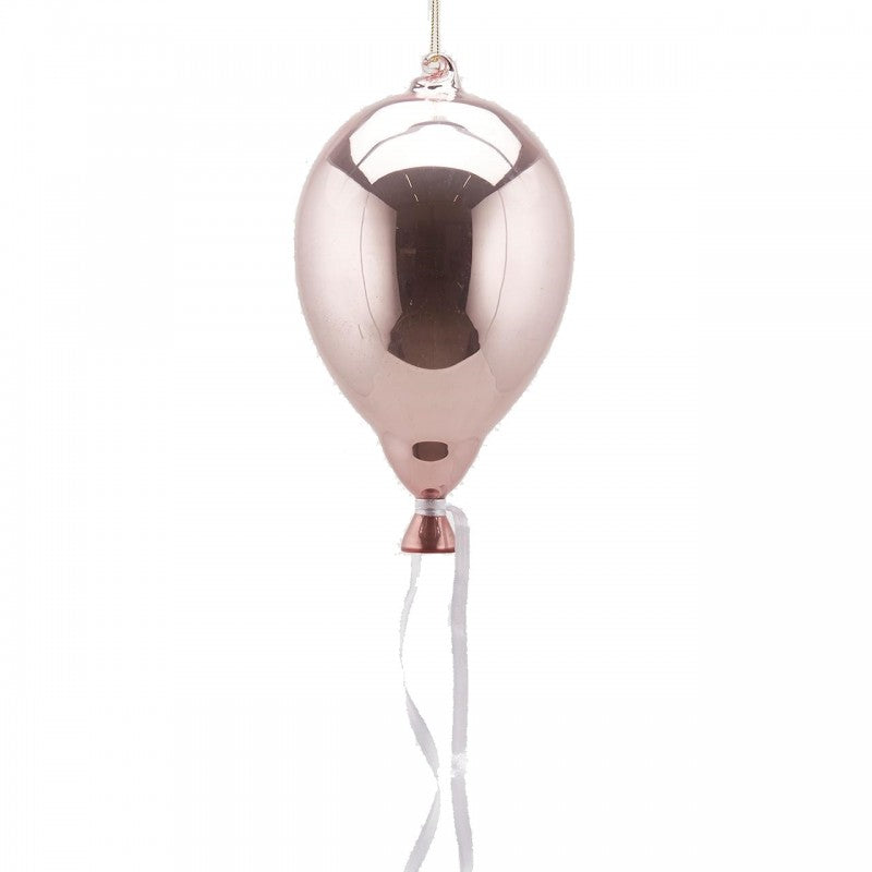 Decoro Palloncino Vetro Rosa