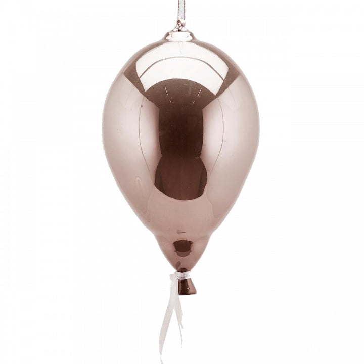 Decoro Palloncino Vetro Rosa