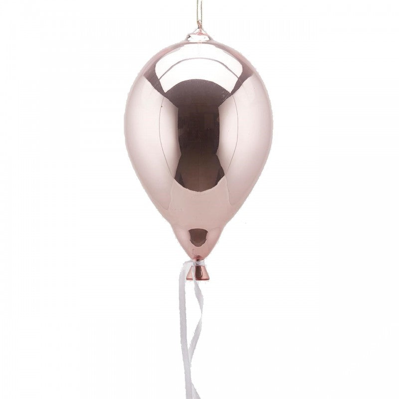 Decoro Palloncino Vetro Rosa