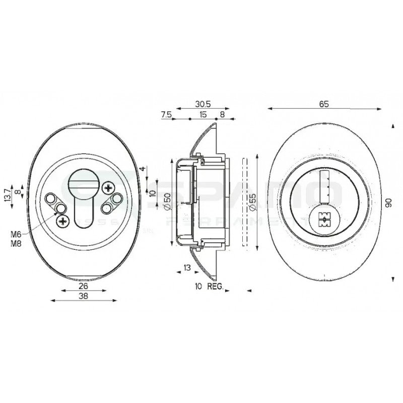 Defender Magnetico Mottura 4 Chiavi