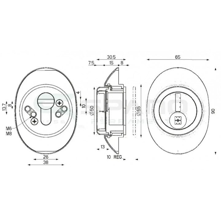 Defender Magnetico Mottura 4 Chiavi