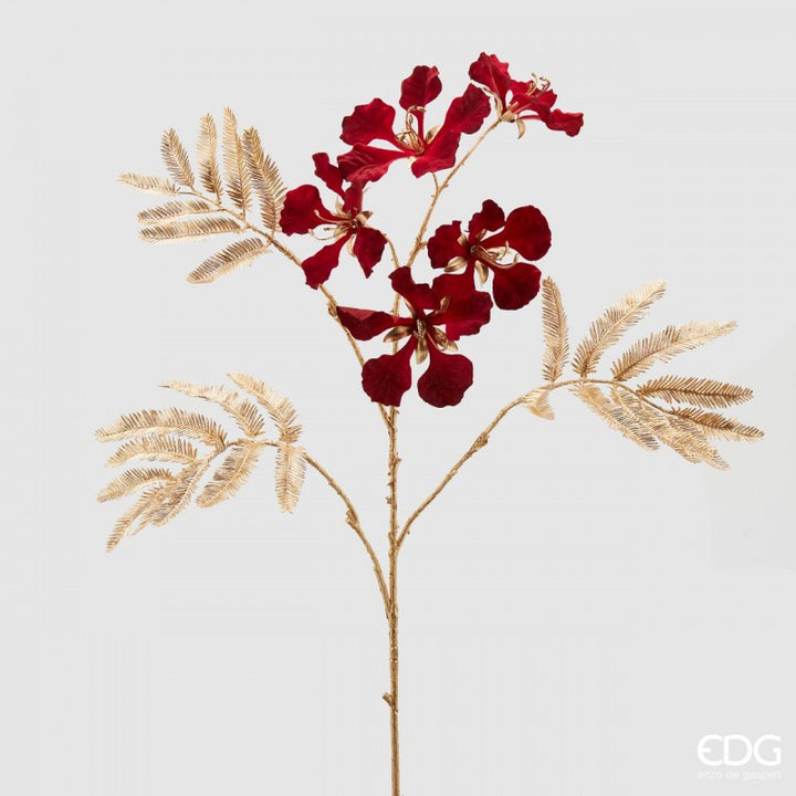 Delonix ramo oro con fiori rossi 83cm| EDG