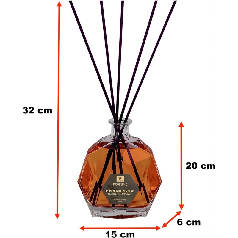 Diffusore Di Fragranza in bottiglia esagonale 700ml