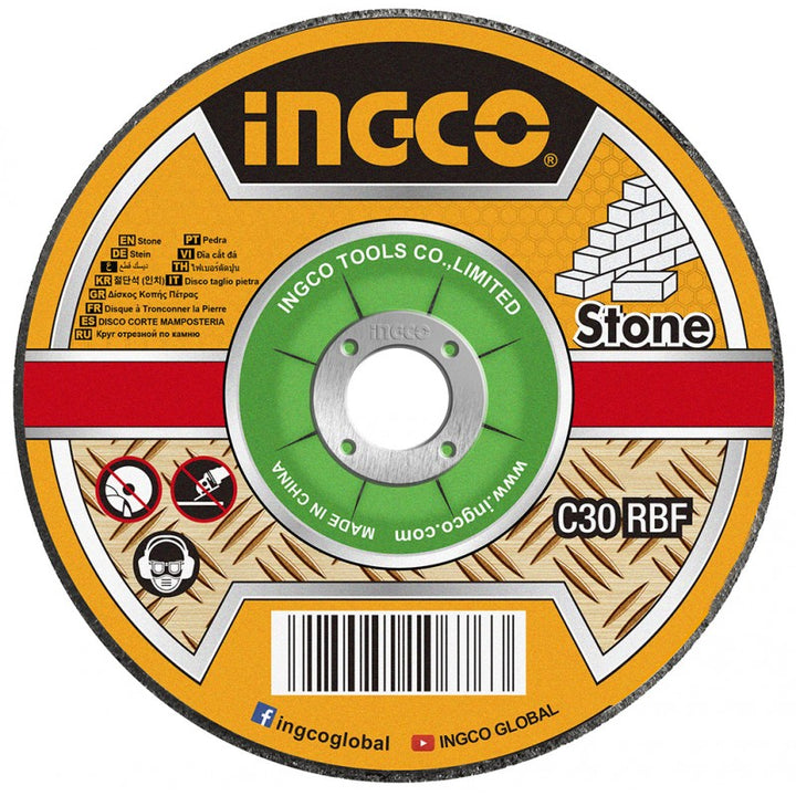 Disco da taglio per pietra Ingco 115x3 mm