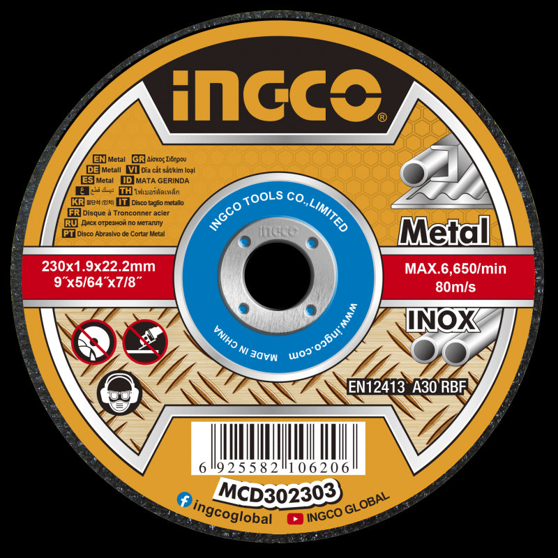 Disco taglio x metallo 230x1,9mm